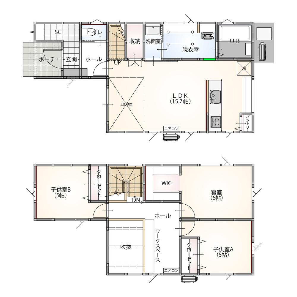 モデルハウス間取り図