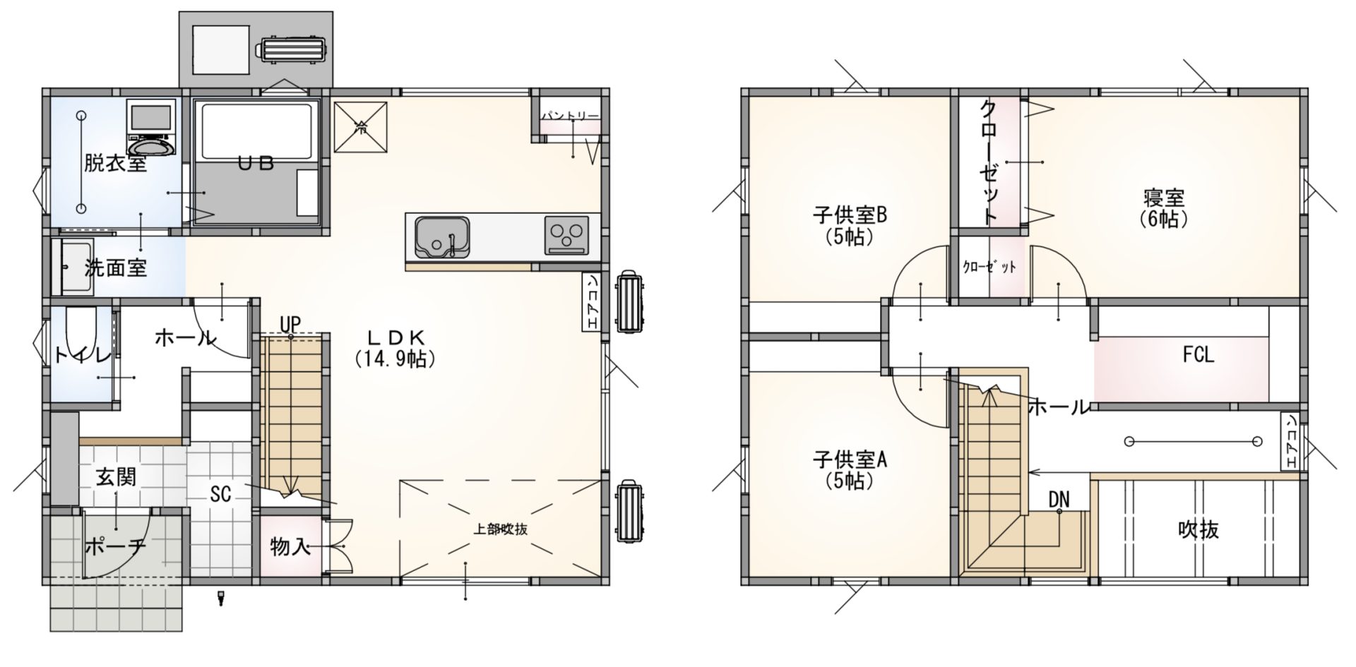 モデルハウス間取り図