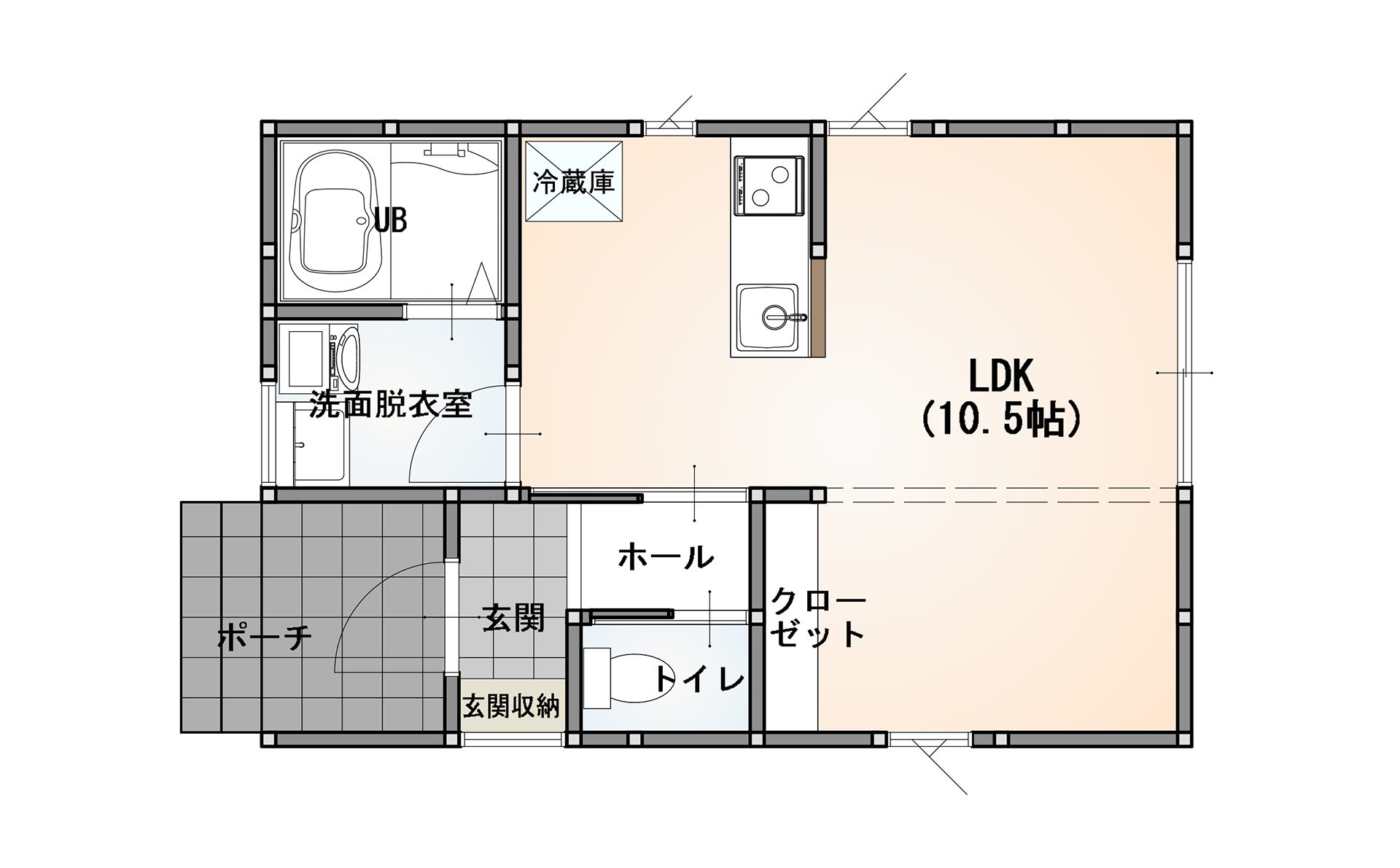 家事がしやすい、スッキリした平屋のおうち