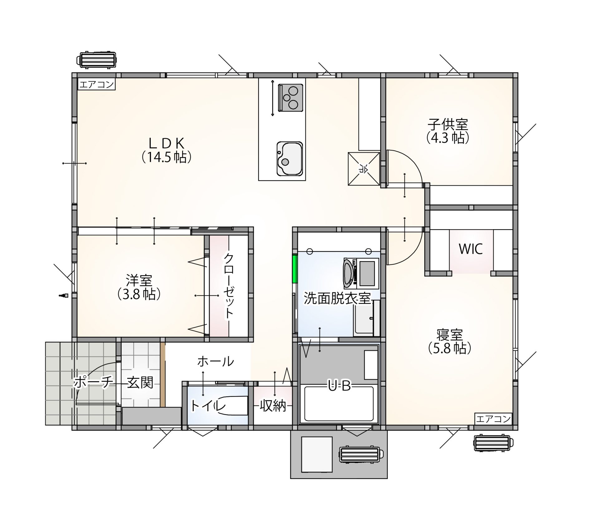 モデルハウス間取り図
