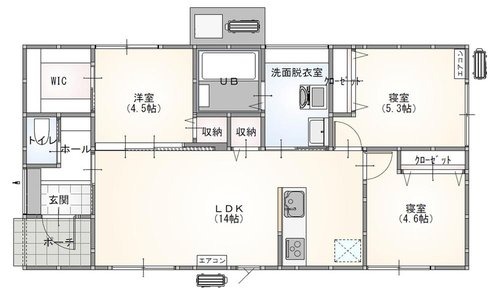 モデルハウス間取り図