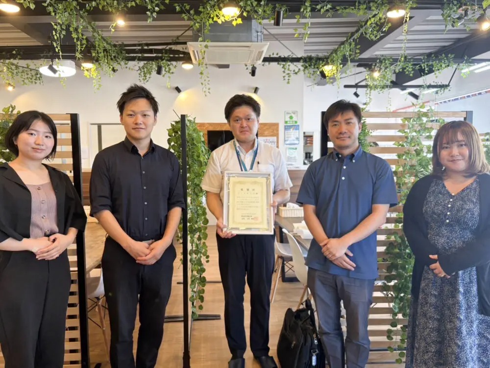 新潟県労働金庫様より感謝状をいただきました！