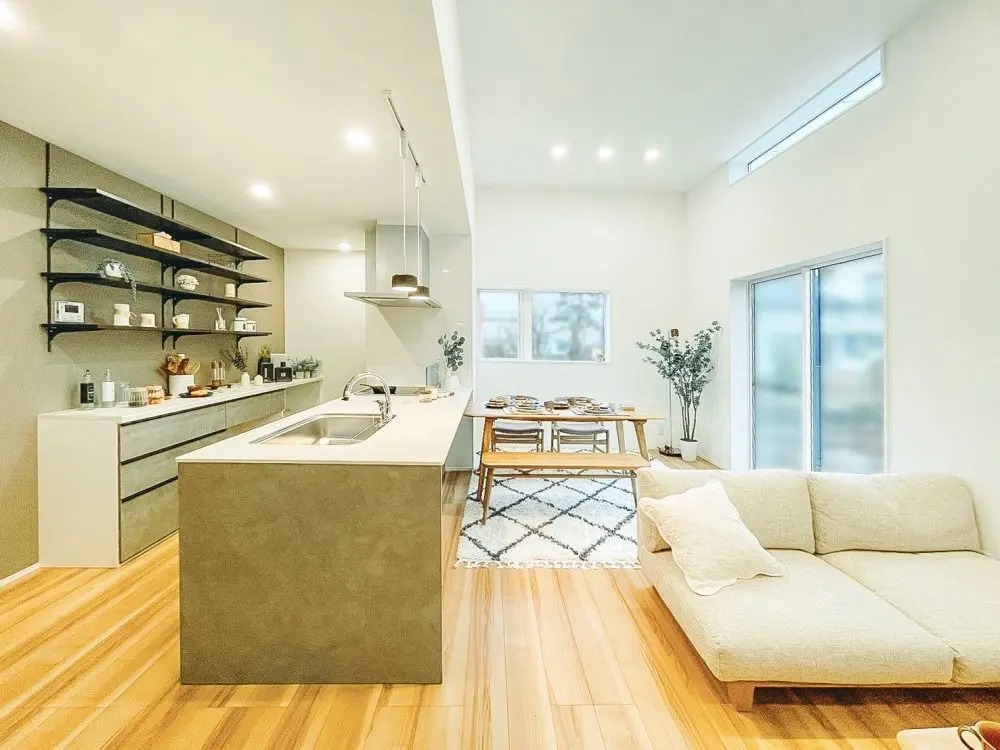 長岡市・22.5坪｜ただいま清潔動線とカフェ風おしゃれキッチンのある3LDK